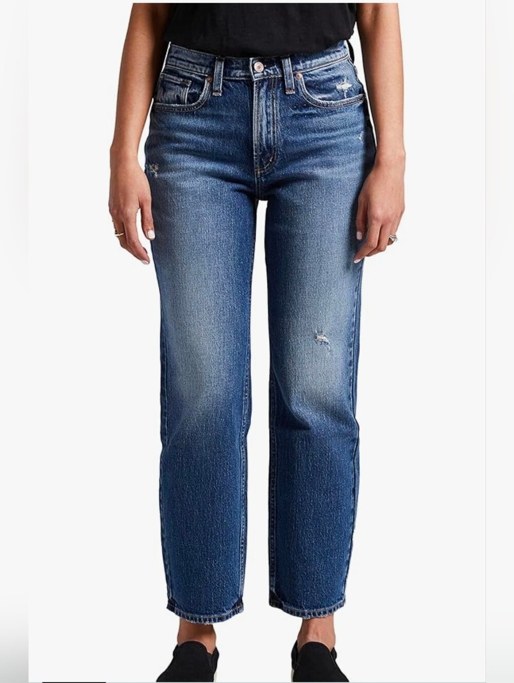 SILVER Frisco Straight Crop Women's Jeans W32/ L25